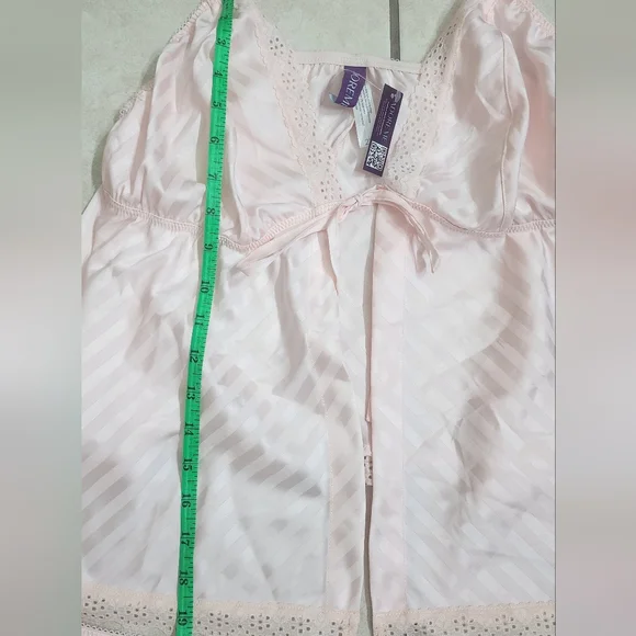 Adore Me Elegant Pink Lace Trim Sleepwear Set - Picture 2 of 12